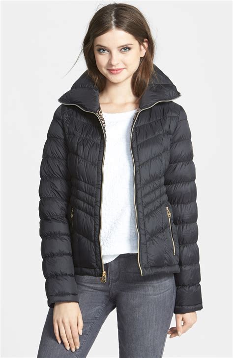 michael michael kors short packable down jacket|packable lightweight jacket michael kors.